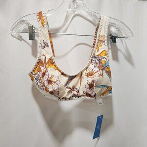 CUPSHE Late Autumn Scalloped Bikini Bralette NWT